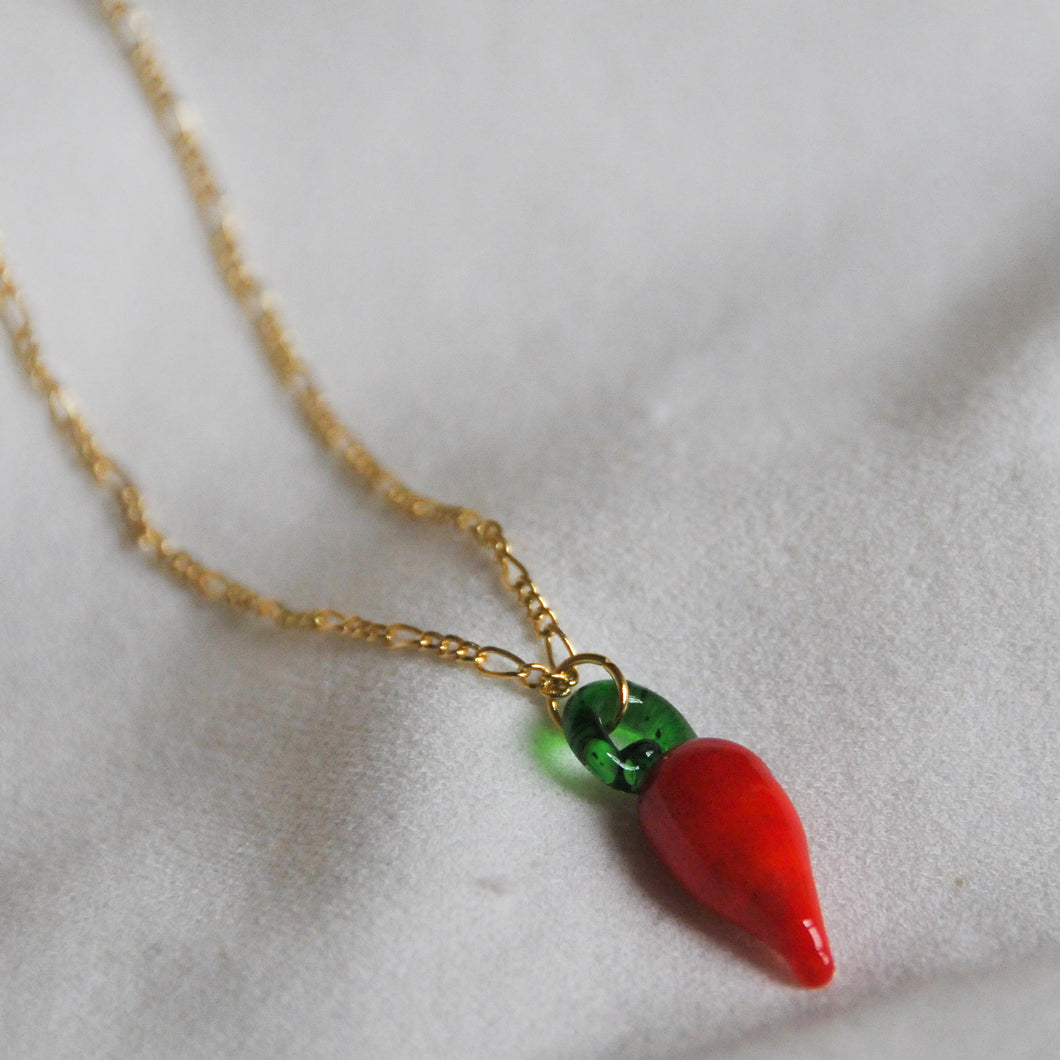 Lampwork Chilli Necklace