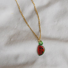 Load image into Gallery viewer, Lampwork Watermelon Necklace
